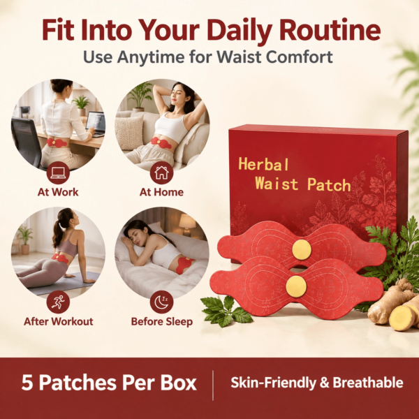 Three-Zone Herbal Waist Patches