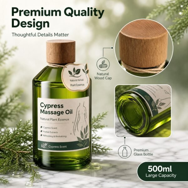 Japanese Cypress Body Massage Oil – 500 ml