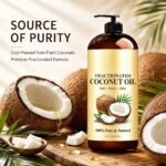 Fractionated Coconut Oil for Face, Body and Hair – 473ml