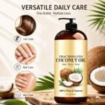 Fractionated Coconut Oil for Face, Body and Hair – 473ml