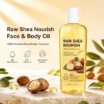 Raw Shea Face and Body Oil with Vitamin E – 300ml